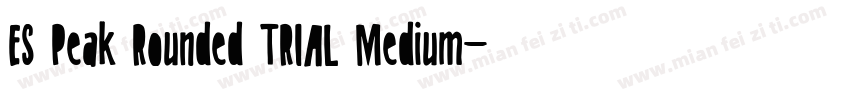 ES Peak Rounded TRIAL Medium字体转换
